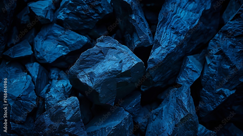 Abstract black stone background Deep blue grunge background Toned mountain texture Volumetric rock backdrop : Generative AI Abstract black stone background Deep blue grunge background Toned mountain texture Volumetric rock backdrop : Generative AI