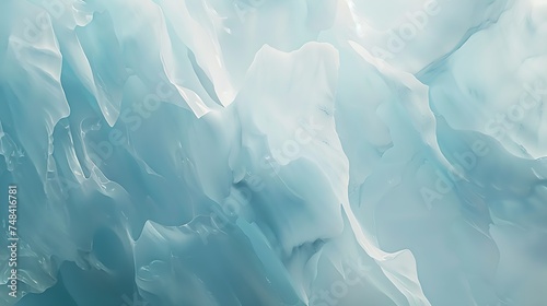 Aerial view of the abstract background from a glacier ice in wintertime Iceland : Generative AI © Generative AI
