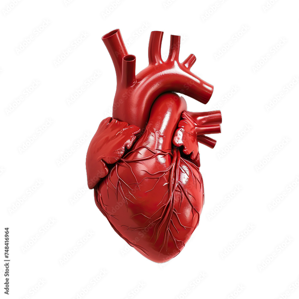 human heart anatomy isolated on white background human heart anatomy isolated on white background