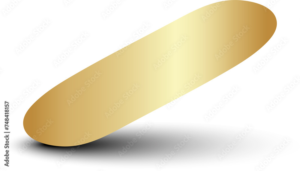 Gold paper circle and shadow. Element for design Gold paper circle and shadow. Element for design