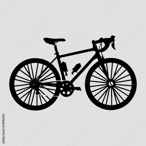 Bycycle silhouette vector illustration