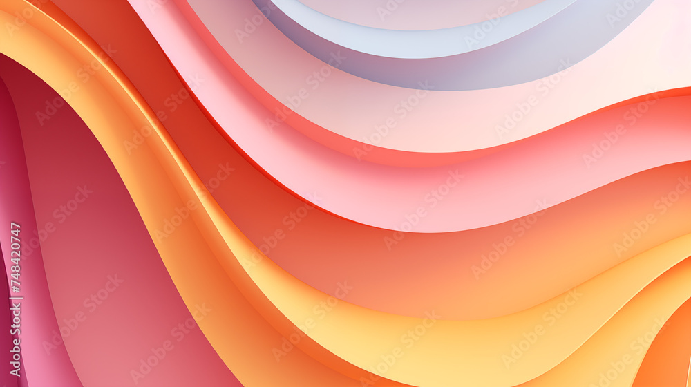 Vibrant Wave Design: Abstract colorful background with waves, circles ...