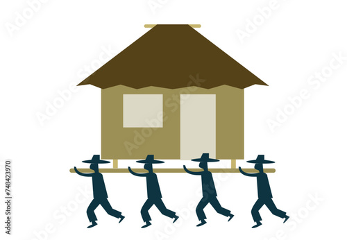 Bayanihan spirit is a FIlipino values that is about unity, helping others without expecting rewards, to achieve a certain goal. Literally, it is helping move other's house to other location.