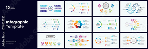 Best collection of 12 modern infographic design template