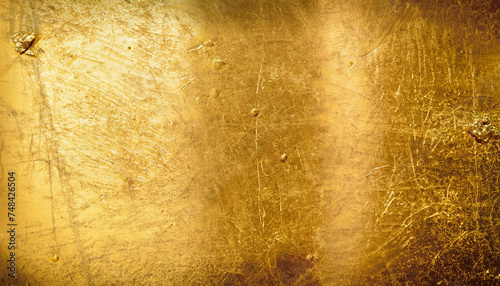 Gold Texture. Scratched metal. vintage for background and art work