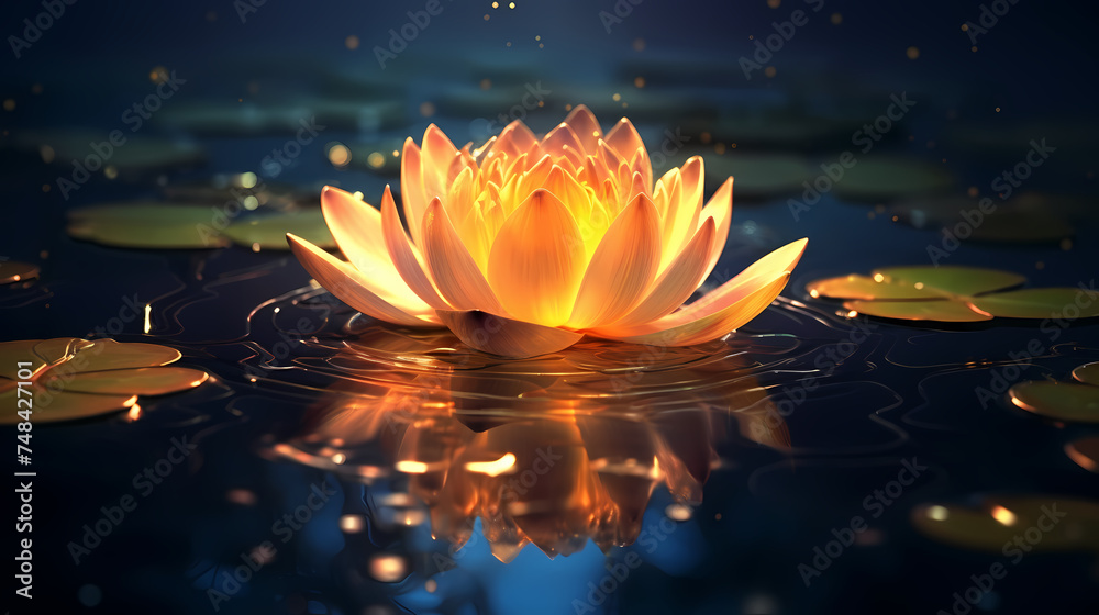 Beautiful lotus flower, spa concept