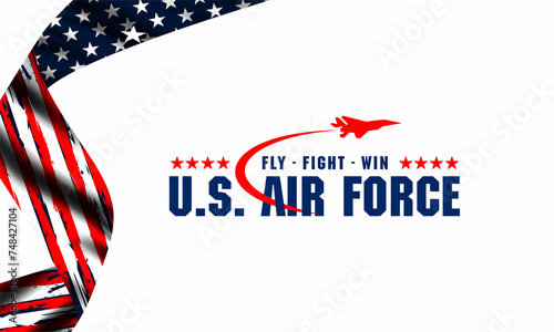 U.S air force birthday vektor background	 photo