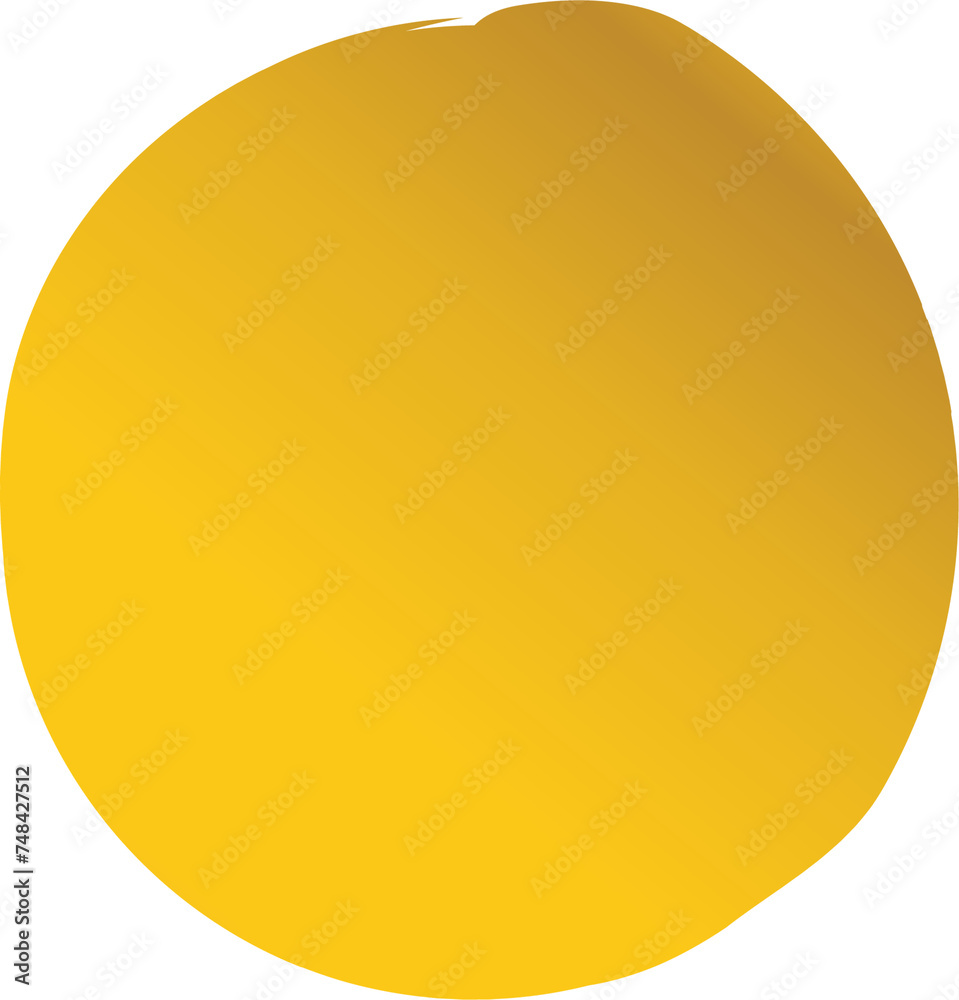 Gold different round brush. Design elements Gold different round brush. Design elements