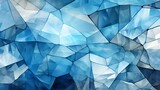 Abstract digital art of a blue crystal background with sparkling facets. The crystal is a deep, rich blue color, and the facets reflect light in a dazzling way.