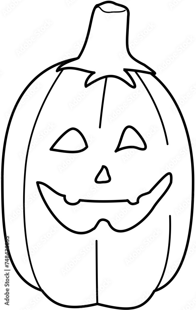 pumpink outline halloween lamp