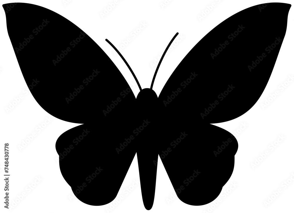 butterfly silhouette Vector Illustration black butterfly silhouette Vector Illustration black