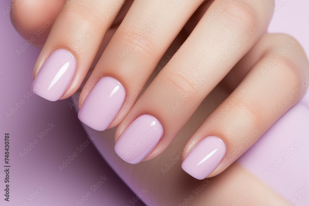 Delicate Pastel color of nail polish beauty on table. Care modern acrylic gel. Generate Ai Delicate Pastel color of nail polish beauty on table. Care modern acrylic gel. Generate Ai