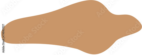 blob abstract shape flat color