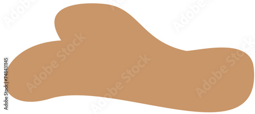 blob abstract shape flat color