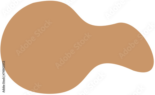 blob abstract shape flat color