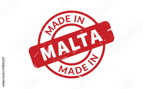 Made In Malta Rubber Stamp