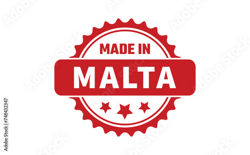 Made In Malta Rubber Stamp