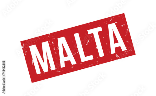 Malta Rubber Stamp Seal Vector