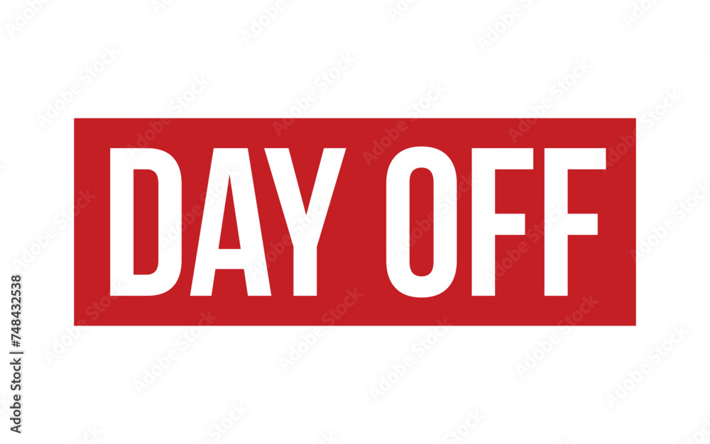 Day Off Rubber Stamp Seal Vector Day Off Rubber Stamp Seal Vector