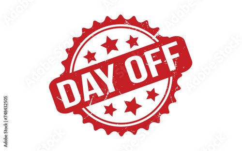 Day Off Rubber Stamp Seal Vector