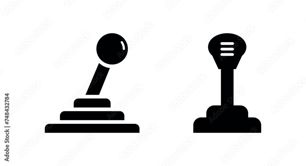 Gear Stick Icon. Glyph Style Gear Stick Fill Icon Vector Illustration Gear Stick Icon. Glyph Style Gear Stick Fill Icon Vector Illustration