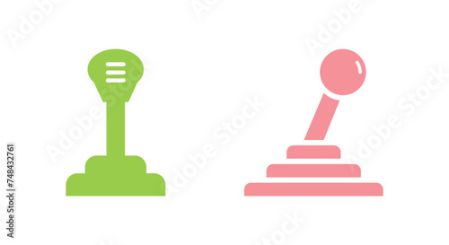 Gear Stick Icon. Gear Stick Flat Icon Symbol Vector Illustration