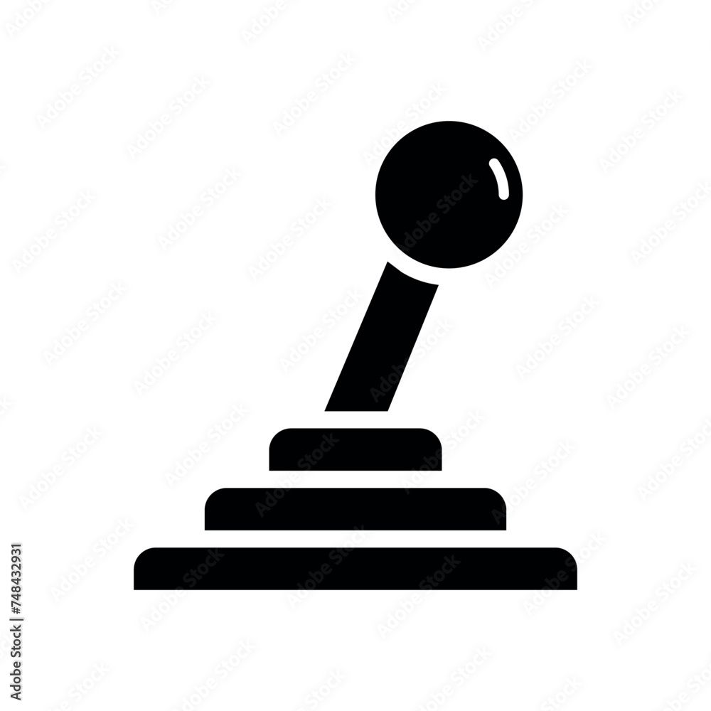 Gearshift Icon. Glyph Style Gearshift Fill Icon Vector Illustration Gearshift Icon. Glyph Style Gearshift Fill Icon Vector Illustration