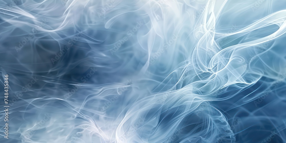 Abstract blue smoke on black gradient satin fabric lies texture background. Abstract blue smoke on black gradient satin fabric lies texture background.