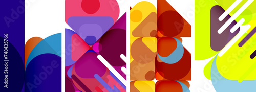 Geometric elements abstract backgrounds for wallpaper, business card, cover, poster, banner, brochure, header, website