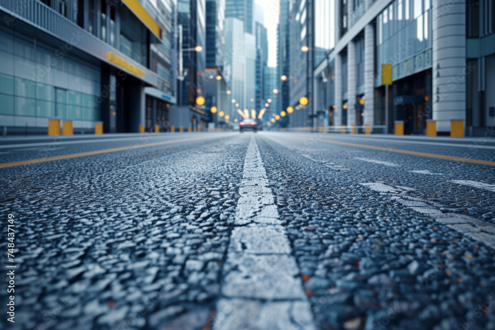 City background, street level, empty modern city street backplate for automotive. City background, street level, empty modern city street backplate for automotive.