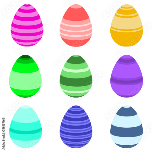 Striped Easter egg