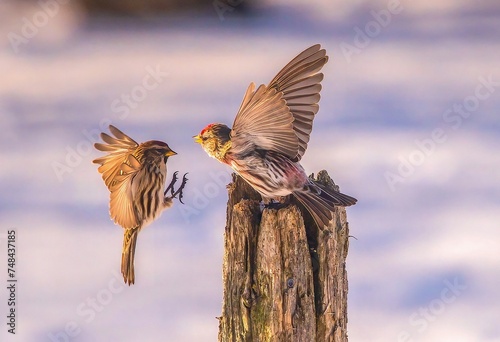 Red Polls fighting