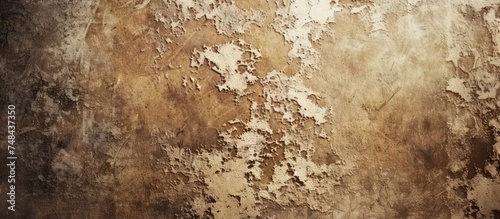 An old vintage brown wall with dirt and grime accumulated over time. The weathered surface adds character and depth to the background, ideal for wallpapers and graphic designs.