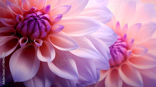 Flower petals illustration, romantic background for Valentine's Day © Derby