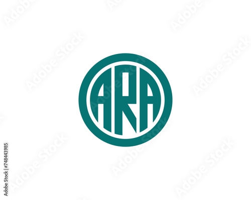 ARA logo design vector template