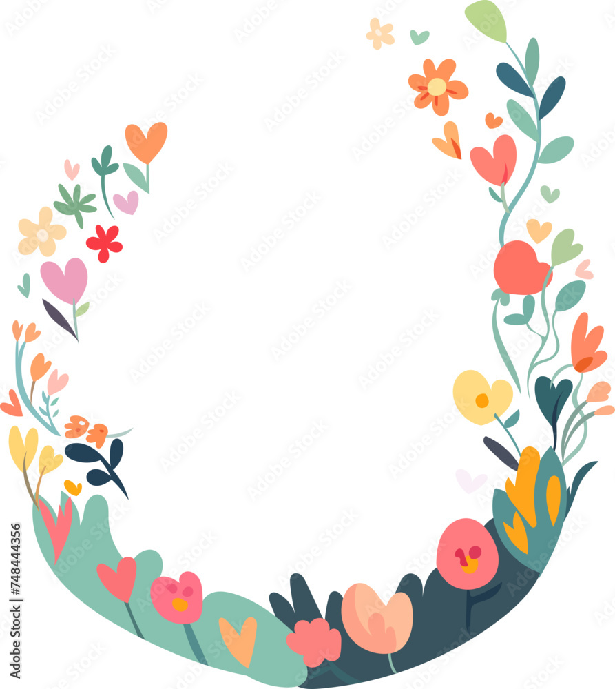 leaves nature flowers spring illustration leaves nature flowers spring illustration