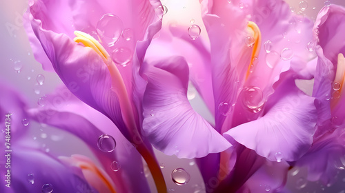 Beautiful petals macro floral abstract