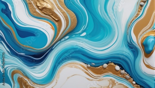 abstract fluid marble background acrylic paints.