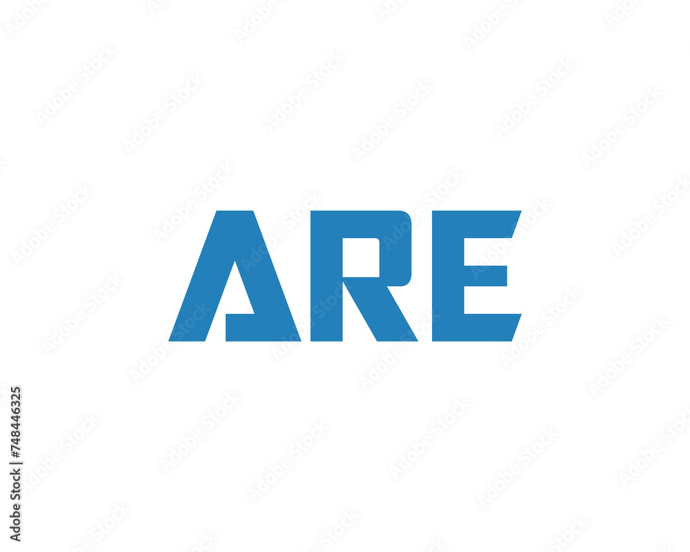 ARE Logo design vector template