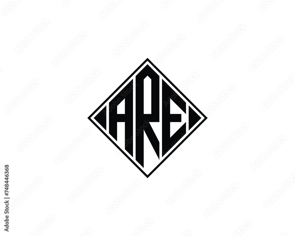 ARE Logo design vector template