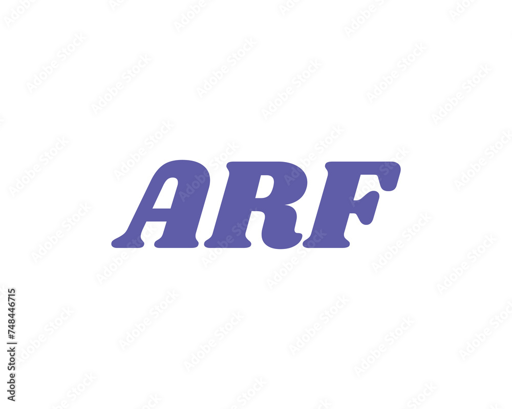 ARF logo design vector template ARF logo design vector template