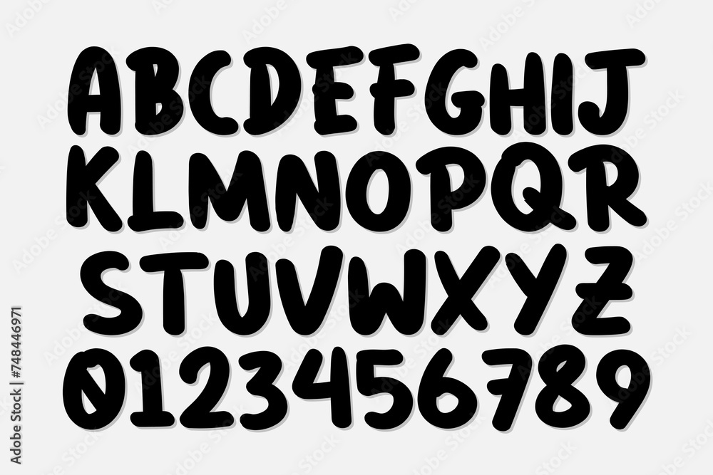 Marker Style Alphabet Esgn 3