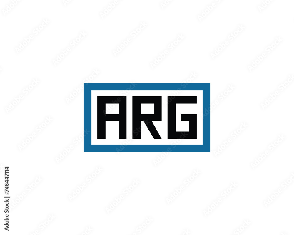 ARG Logo design vector template ARG Logo design vector template