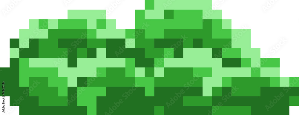 Pixel art grass underbrush Pixel art grass underbrush