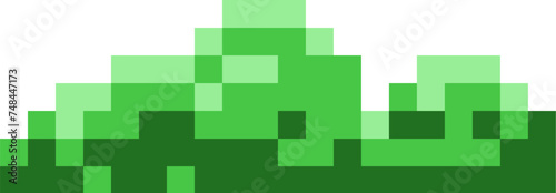 Pixel art grass underbrush
