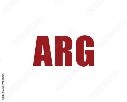 ARG Logo design vector template