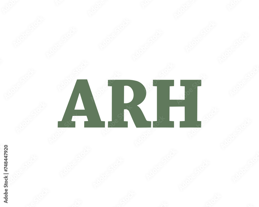 ARH logo design vector template ARH logo design vector template