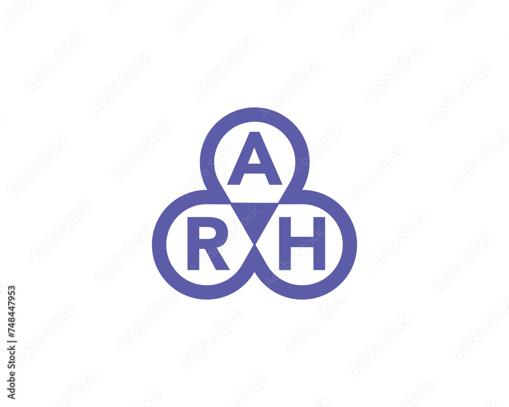 ARH logo design vector template ARH logo design vector template