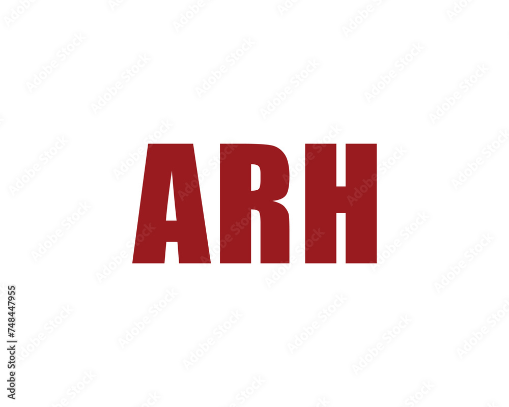 ARH logo design vector template ARH logo design vector template