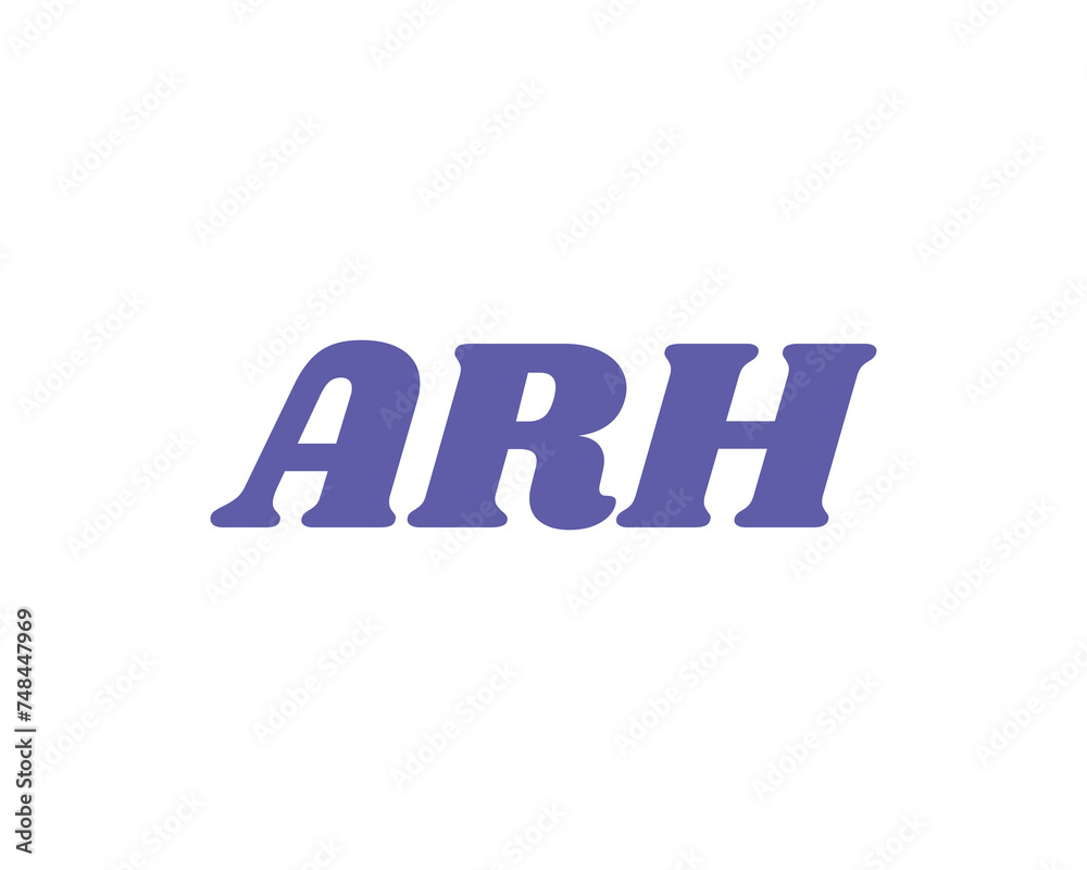 ARH logo design vector template ARH logo design vector template